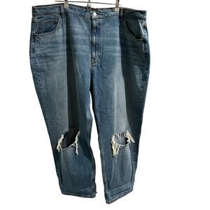 asos Design Jeans Women's Size 22 Curve Straight Leg (Nordstrom) Distressed